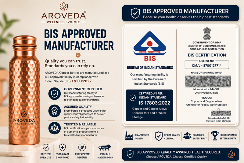 Manufactured by a BIS-certified facility, ensuring adherence to Indian quality standards.
